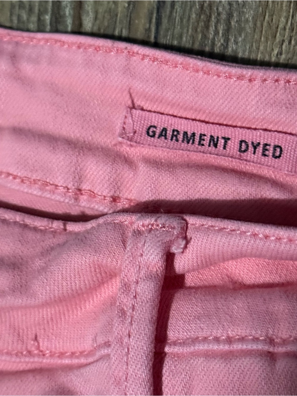 Judy Blue Garment Dyed Front Seam Baggy Jeans Women's 18W Pink Cargo Denim - Picture 4 of 7